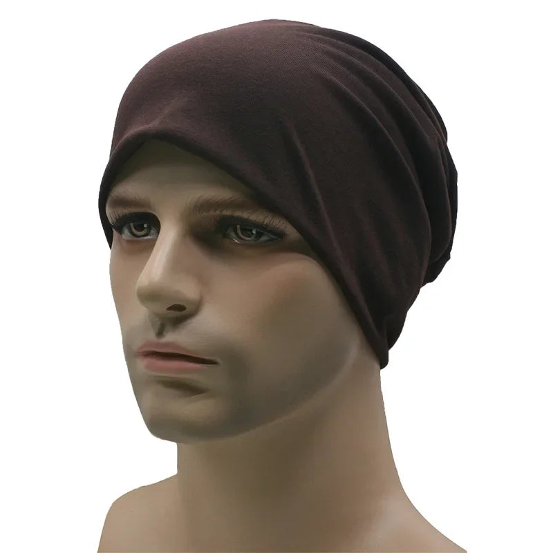 Sombreros de primavera para mujeres Gorro delgado Capa tejida Girl Autumn Cool Candy Color Geanie Hombres Pila de algodón Capa de pila Capa informal