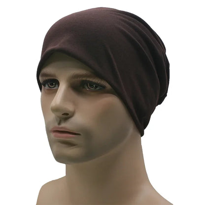 Sombreros de primavera para mujeres Gorro delgado Capa tejida Girl Autumn Cool Candy Color Geanie Hombres Pila de algodón Capa de pila Capa informal