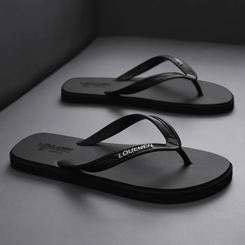 Flip flops nýir karla með mjúkum sóla, þægilegum, opnum táflipum fyrir inni og úti göngutúra, sumarströnd flip flops fyrir