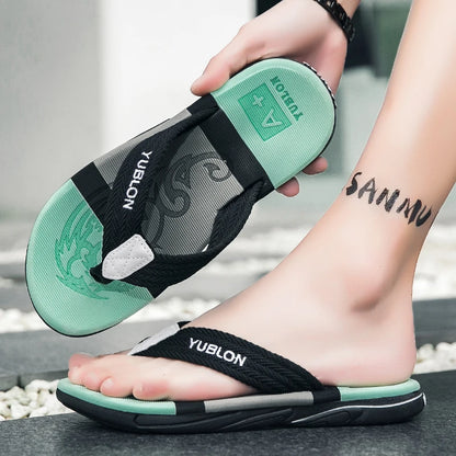 2025 الصيف Flip Flops Men Men Sandals Anti-slip trevable men men beach slippers slippers ourdoor ourdive big 45