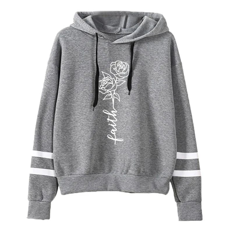 Comfort Jogging Women Tracksuit Daily Outdoor Autumn Winter Quality Hoodies Casual Single Piece Stripe Sweatshirt and Sweatpants
