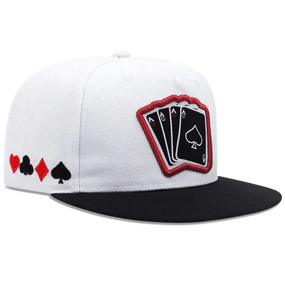 2024 NUEVA FAMINA HOP HOP CAP HOMBres Mujeres Tarjeta de juego ajustable Capas de béisbol bordadas Sombrero de sol al aire libre Snapback Snapback Sombreros