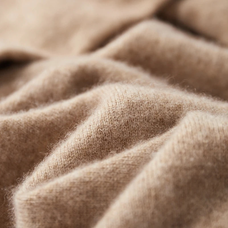 Cashmere femenino de hombres con capucha de una pieza lista para usar 100% Merino Wool Knited Swein Winter Winter informal Top Long Long