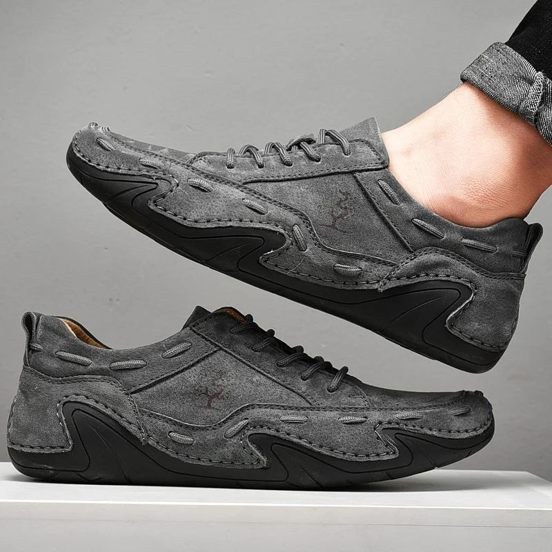 Hommes extérieurs chaussures décontractées hommes en cuir en cuir en daim