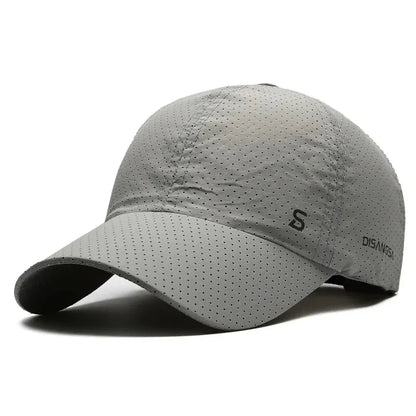 Original design løpende hette tynn rask tørkende pustende and tunge utendørs menns sol sommerfiske avisor baseball cap
