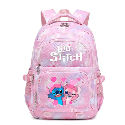 Lilo Stitch Waterproof Large Capacity Backpack for Women Girls Daypack Lightweight Schoolbag Casual Travel Knapsack