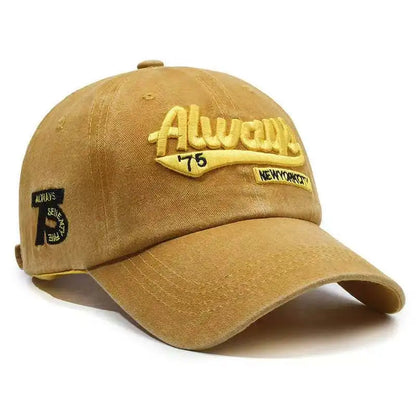 Capa de béisbol bordada para mujeres nuevos primavera verano sólido sólido sunhat retro deporte snapback gorra de hip hop hop gorro de pesca