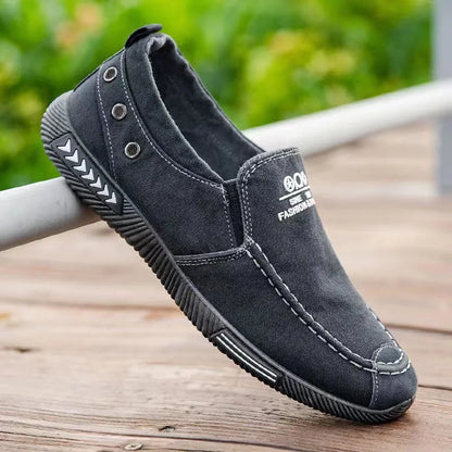 Luxury Designer Men's Canvas Shoes Slip on Casual Shoes Denim Male Loafers Soft Driving Moccasin Outdoor Breathable Men Sneakers