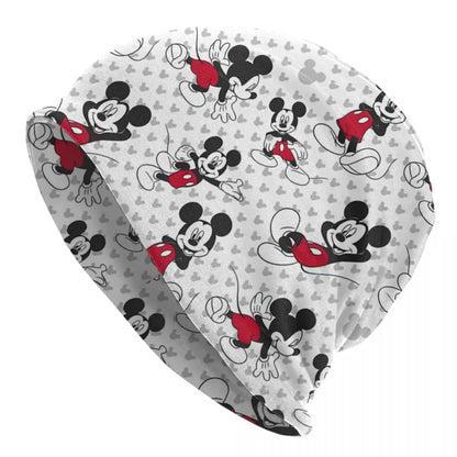 Disney Mickey Mouse Minnie Skullies Beanies Caps For Men Women Unisex Street Winter Warm Knitting Hat Adult Bonnet Hats