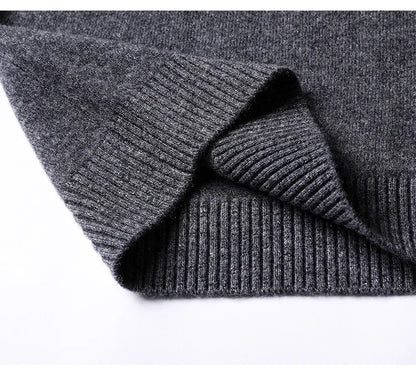 Cashmere Cotton Blend Classic V-Neck Pullover Men Sweater 2025 Autumn Winter Work Casual All-match Jumper Male Knitted Sweaters