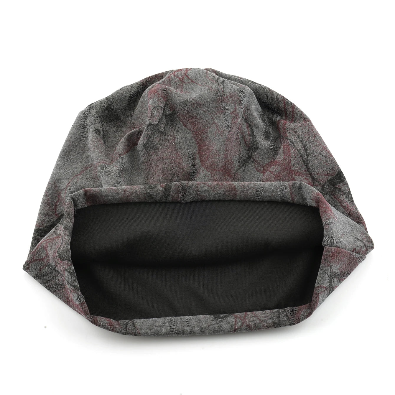 Unisex Chinese-Style Marbled Print Beanie Hat Men Women Loose Style Slouchy Bonntet Cap Spring Autumn Outdoor Casual Sport Hats