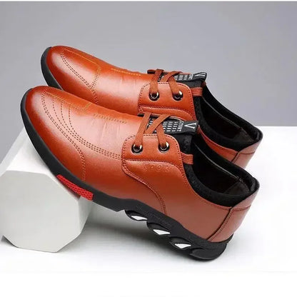 Chaussures en cuir décontractées pour hommes printemps 2025 Chaussures masculines confortables Silp sur les chaussures de travail Malus Softs sans glissement