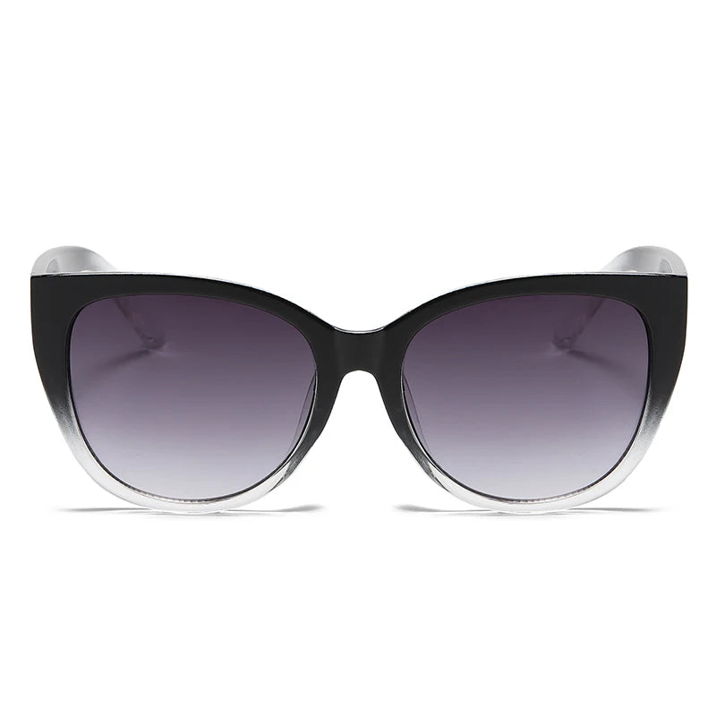 Retro Fashion Cat Cat Ochelari de soare pentru femei Brand Ochelarii de soare Gradient Lens Simple Simple pentru picioare largi Design unisex Cateye nuanțe feminine UV400
