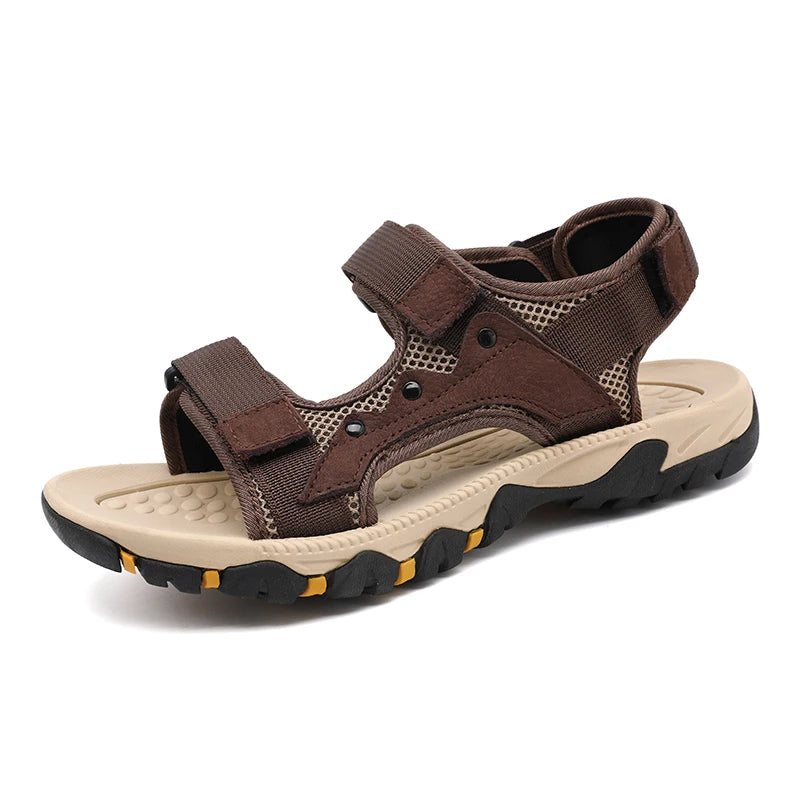 Men Sandals Summer Casual Shoes Beach Sandals Men Sandalias Hombre Outdoor Lightweight Roman Style Wading Sneakers Size 38-47