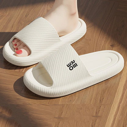 Summer Fashion Slippers Men Shoes Cloud Slippers For Men Home Flat Sandals Massage Flip Flops Couples Bathroom Indoor Slides