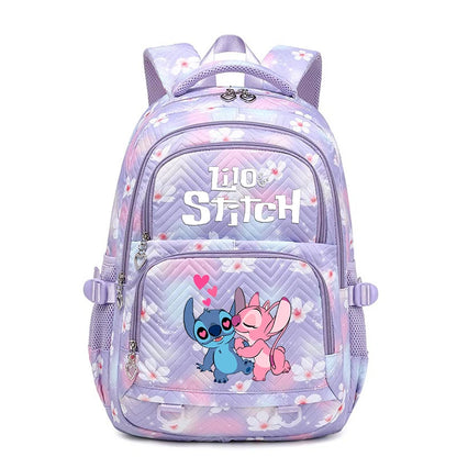 Lilo Stitch Waterproof Large Capacity Backpack for Women Girls Daypack Lightweight Schoolbag Casual Travel Knapsack