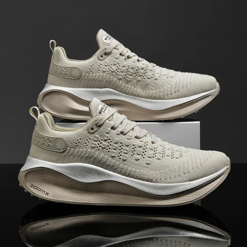 Zapatillas de tenis de comodidad de las zapatillas de malla. 2024 hombres corriendo el entrenamiento deportivo de la placa de carbono zapatillas unisex