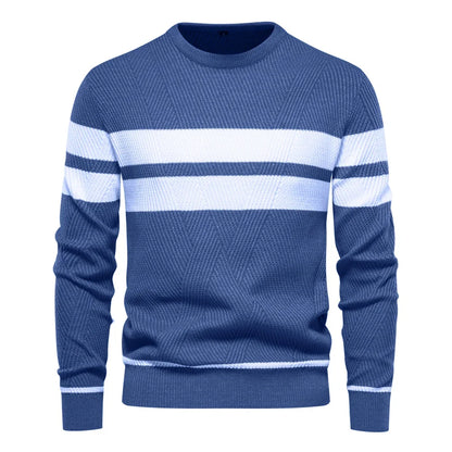 Camisola de manga longa de gola alta masculina, blusas finas, moda casual, roupas de outono, novo