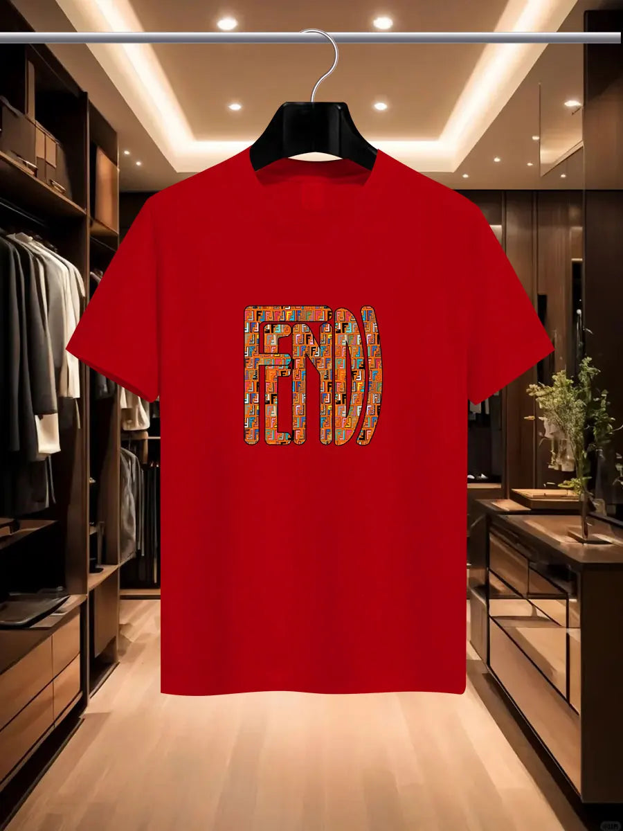 Camiseta impresa de la marca de la marca de FD International Fash International Fashion Fash International Fashion Fashion de Summer Men.