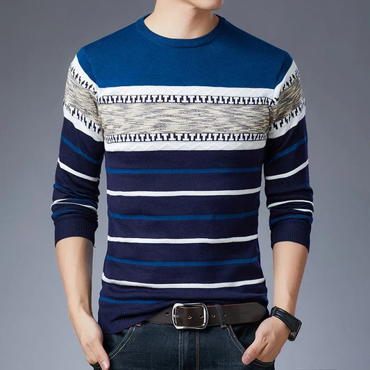Pull à manches longues pour une chemise en tricot à manches longues à manches longues pour hommes à la mode et à manches longues pour hommes