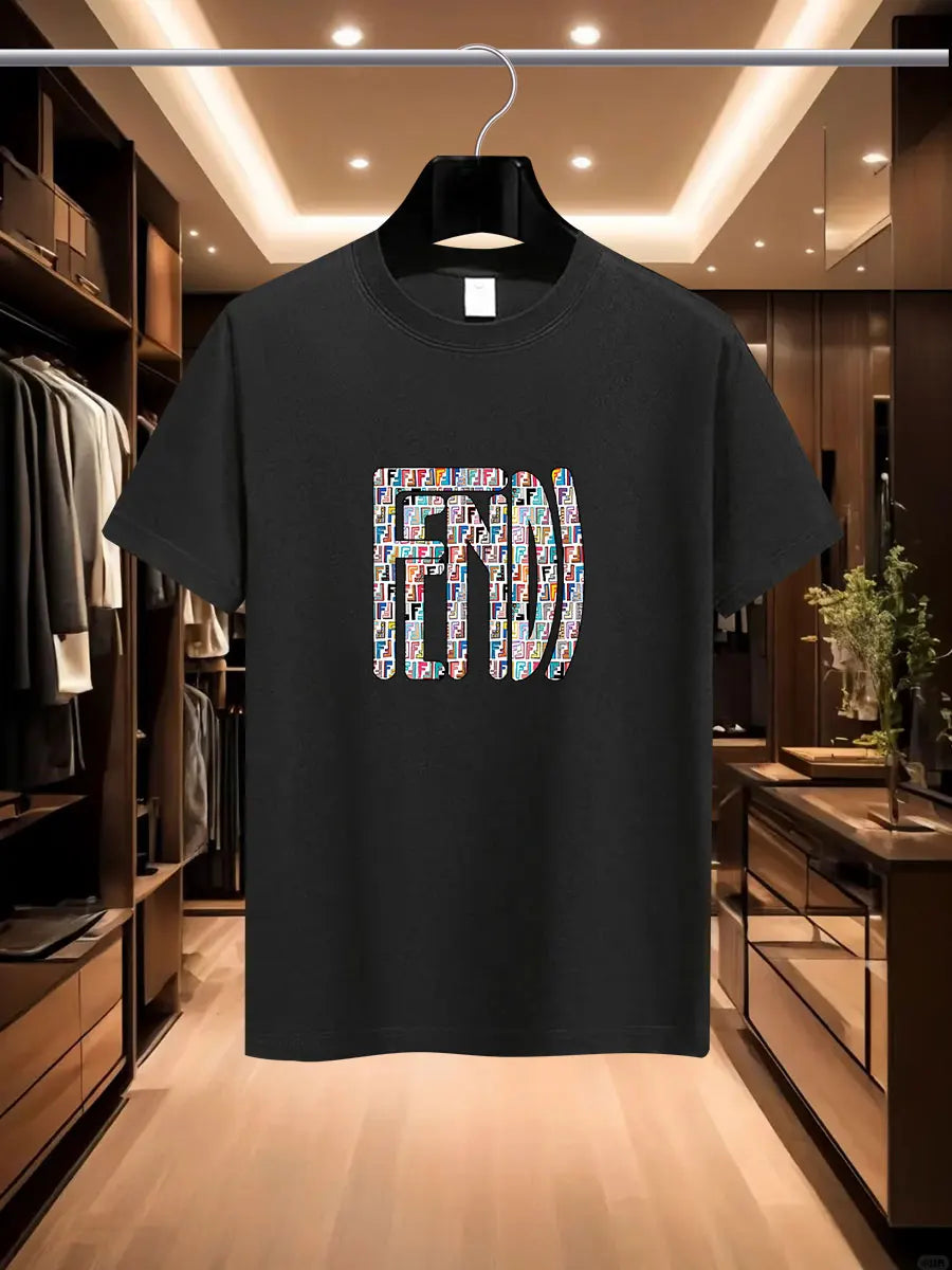 Camiseta impresa de la marca de la marca de FD International Fash International Fashion Fash International Fashion Fashion de Summer Men.