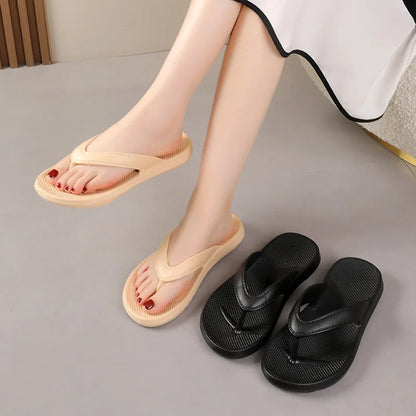 Eva Men Flip Flip Sandalias de playa duraderas Interiores al aire libre Anti-Slip Pareja Slippers cómodas sandalias planas casuales