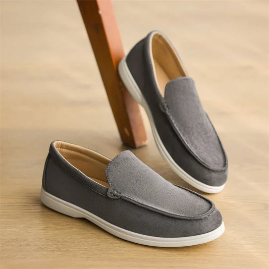 Casual schoenen voor heren suède lederen loafers klassieke Britse stijl mannen schoenen lichtgewicht zachte mocassins mannelijke slip op rijplats