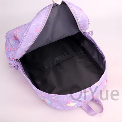 Disney Lilo Stitch Backpack Set for Girl Teen Student Back To School Knapsack Women Rucksack Mermaid Style Lunch Bag Pencil Case