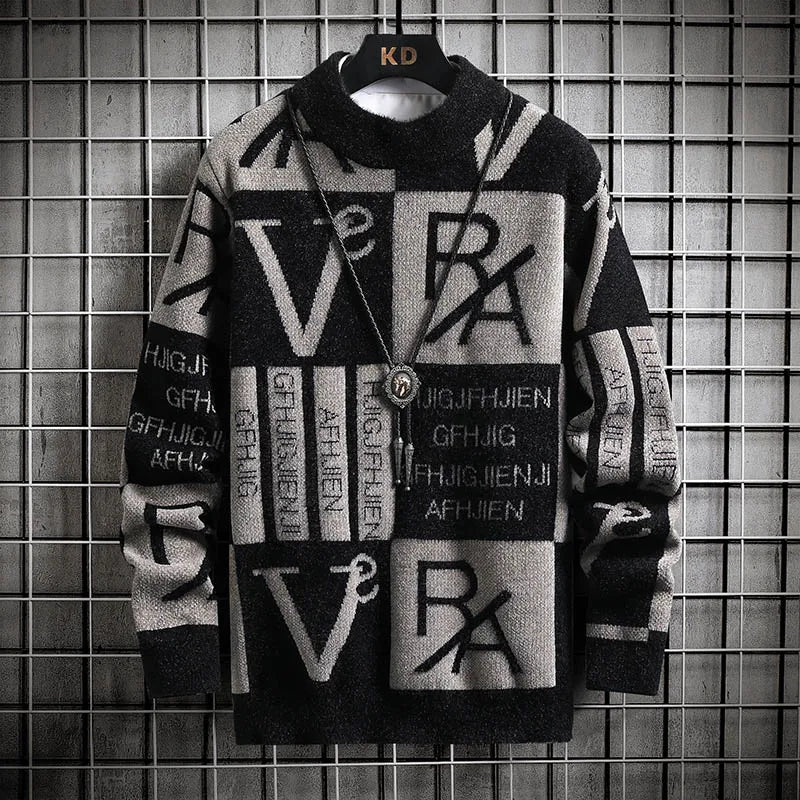 Uomini Pullover a strisce maglia a maglia a maglia Pallover Stampare Maglioni rotondi Maglion Autunno/Inverno Designer di qualità Casual Casualmente Abbigliamento Jumper
