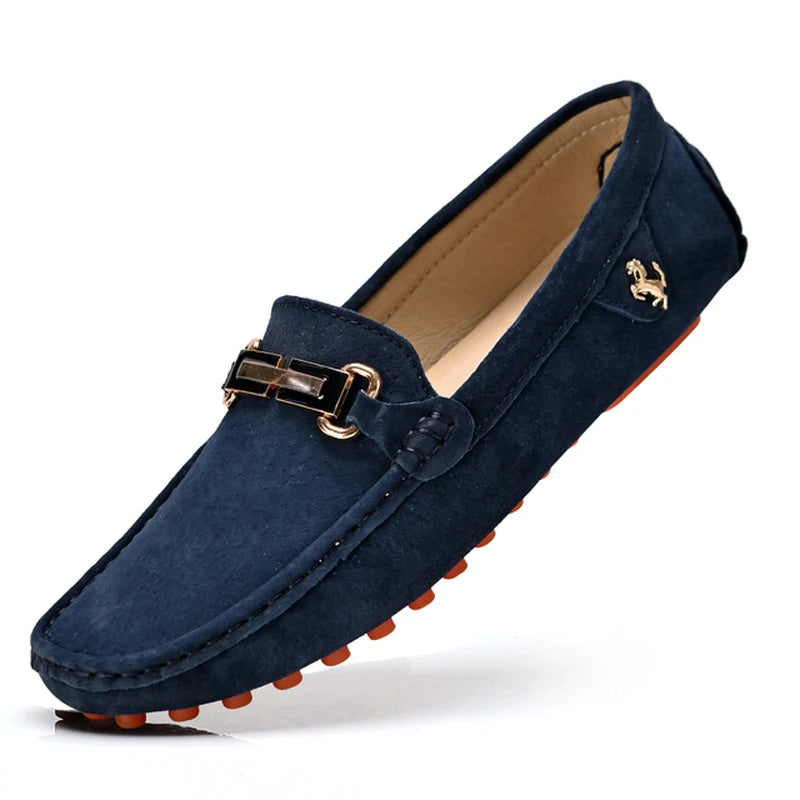 Yrzl Loafers Men iso koko 48 Pehmeä ajo-mokkasiinit Korkealaatuiset asunnot aitoja nahkakengät miehet liukuvat mokkanahkaa miehille