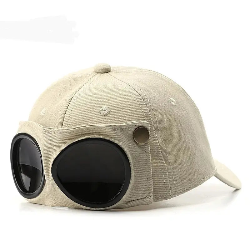 Aviator Hat Tide Korean Version Personlighetsglasögon Cap Herrens solglasögon Solshade Spring and Summer Versatile Tide Baseball Cap