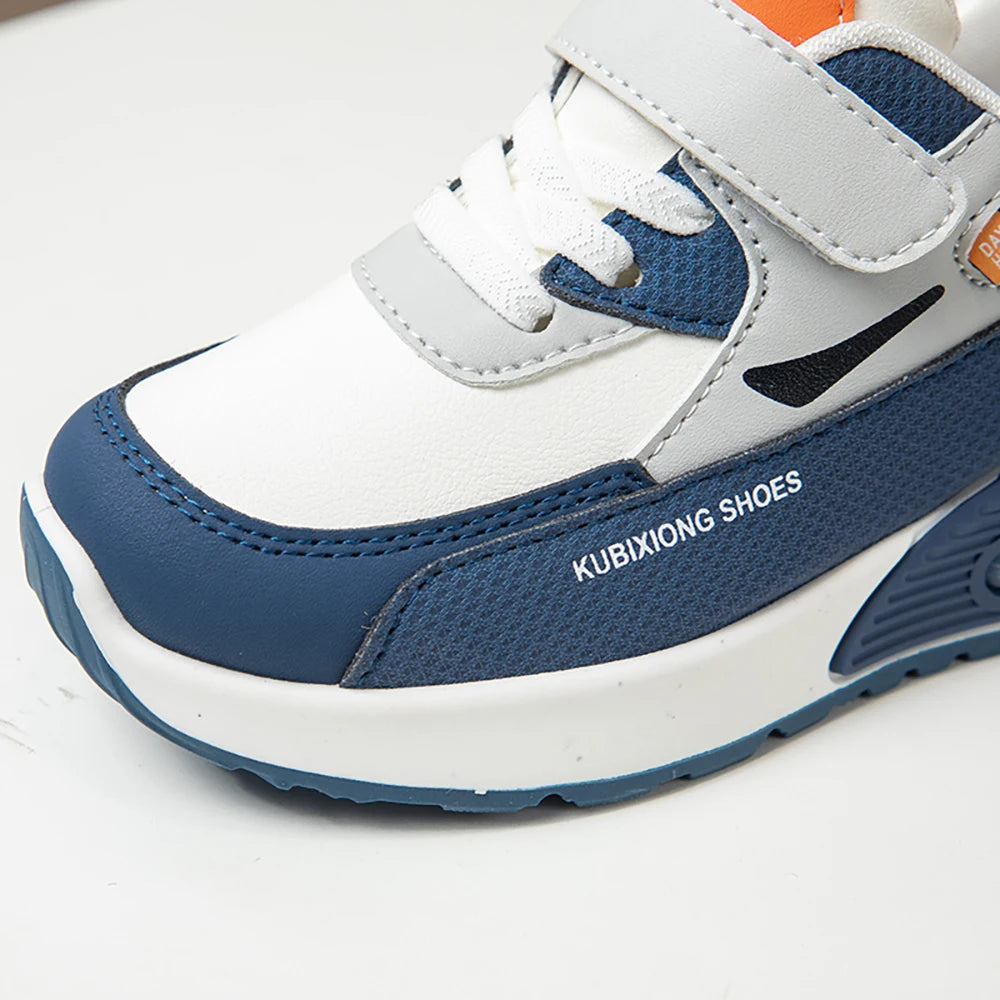 PU Leather Sport Shoes for Children 2025 Trend Fashion Kid's Sneakers Pehmeä Polted Outdoor Boy's Girl's Ruoren kengät