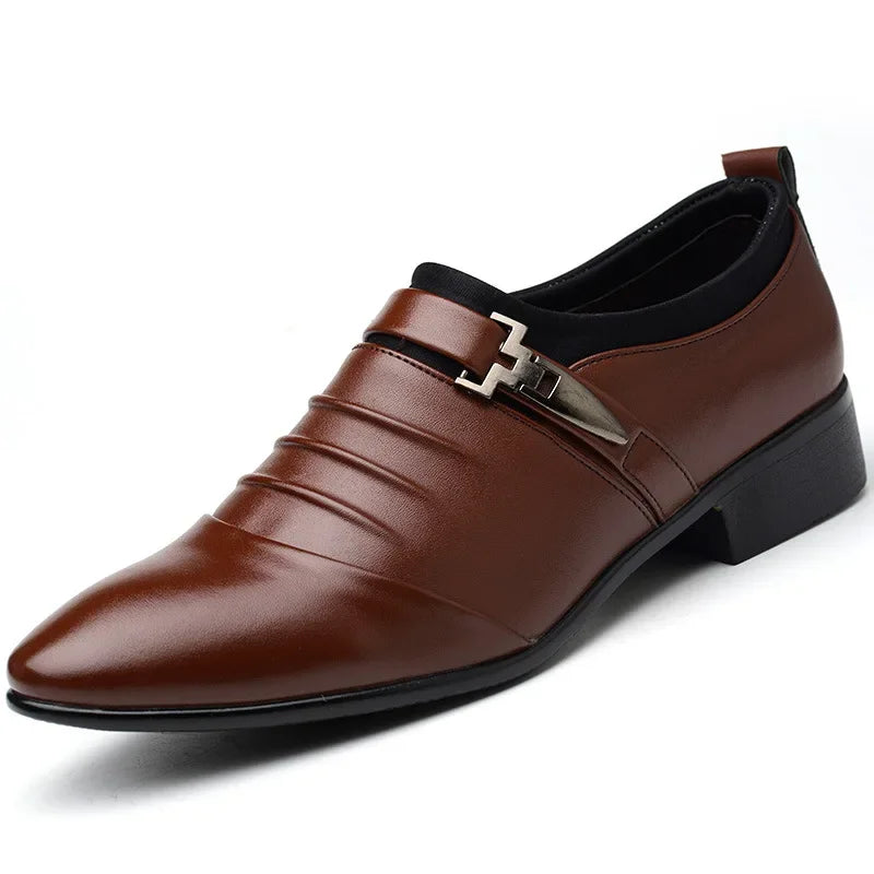 Cotton Leather Shoes Men Formal Dress Shoes Luxury Business Oxford Male Office Wedding Dress Shoes for Men Winter New 2023