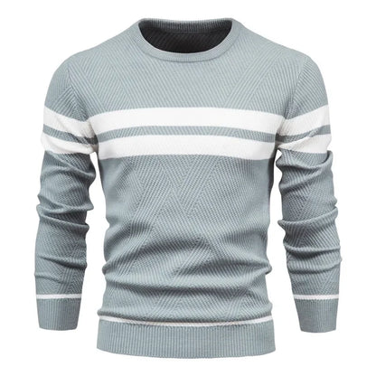 Camisola de manga longa de gola alta masculina, blusas finas, moda casual, roupas de outono, novo