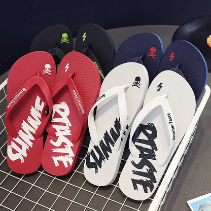كلاسيك رجل Flip Flops Summer Summer Slims Slides Slippers Slippers Boys Beach Flats Fery Leisure Standals Chanclas de Hombre