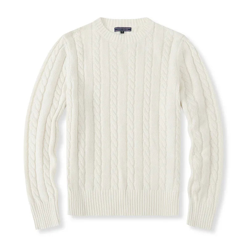 Runde Nackenpullover modische Jacke Top Stricker Sweater lässig Pullover Männer Kleidung 2025 Herbst/Winter Sport Jugend 6 Stil
