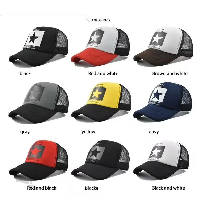 Fashion Spring Baseball Cap Snapback Mesh Hats Hip Hop Caps Cool Men Caps Kvinne utendørs casual Sun Hat