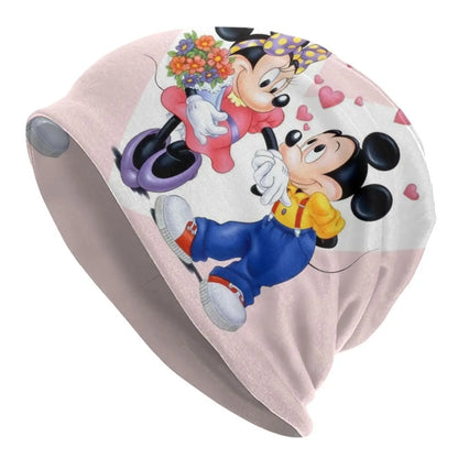 Disney Mickey Mouse Minnie Skullies Beanies Caps For Men Women Unisex Street Winter Warm Knitting Hat Adult Bonnet Hats