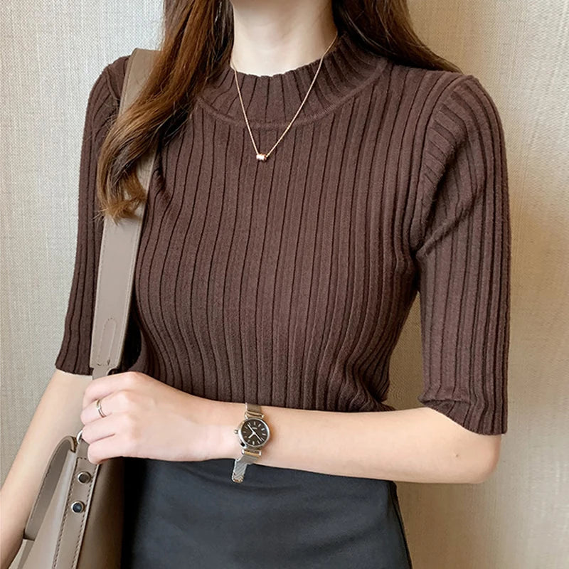 Blusas Mujer Blouses Top Femmetops Women Blusas Mujer de Moda 2024 Verano Short Sleeve Blouse Bluse Women lebovers e525