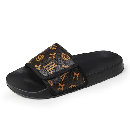 Echte lederen sandalen voor heren comfortabel man sandaal huis slippers man zomerschoenen verkoop echte heren slipper flip flop dia's