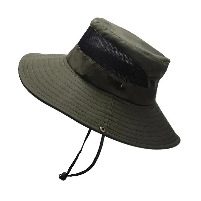 Xinbaoguan 100% polyester 9201 Uusi kesä hengittävä kalastaja hattu ulkona vuorikiipeilyä iso eaf aurinkovarjo hattu benni hattu