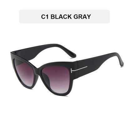 Women Sunglasses  New Fashion Brand Designer Cat Eye Female Gradient Points Sun Glasses Big Oculos Feminino De Sol UV400