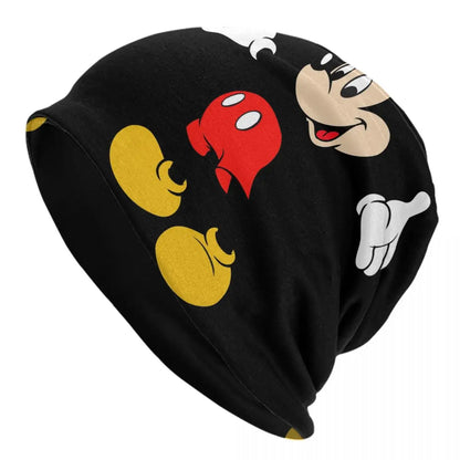 Disney Mickey Mouse Minnie Skullies Beanies Caps For Men Women Unisex Street Winter Warm Knitting Hat Adult Bonnet Hats