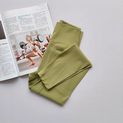 Sport -leggings van hoge kwaliteit voor vrouwen met hoge taille yoga leggings zacht ademende sportpakketten leggings fitness gym elastische broek