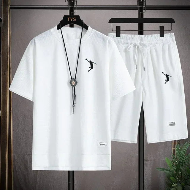 T-shirt masculin et shorts décontractés, vêtements de sport respirants et élégants, vêtements de sport haut de gamme élégants, nouveau pour l'été 2025