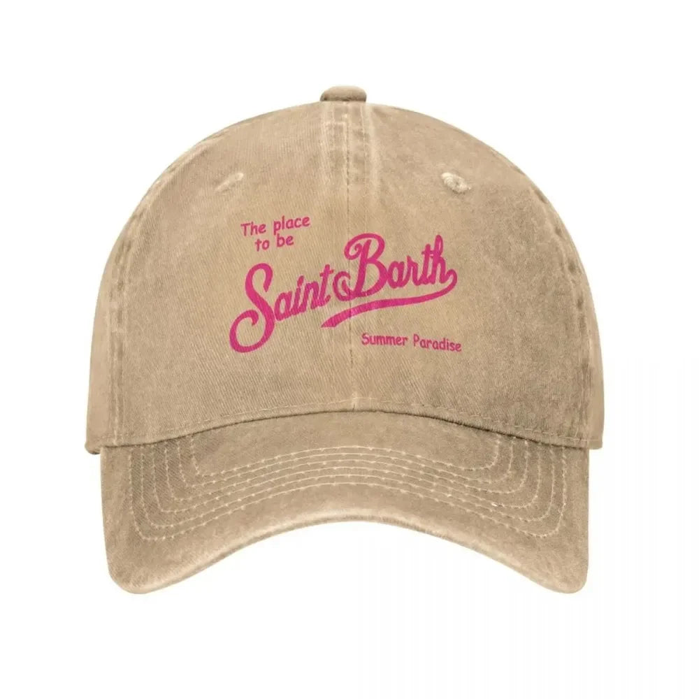 Fashion S-Saint B-Barth Baseball Caps Women Men Snapback Cap Female Male Visors Sun Hat Unisex Adjustable Cotton Trucker Hats