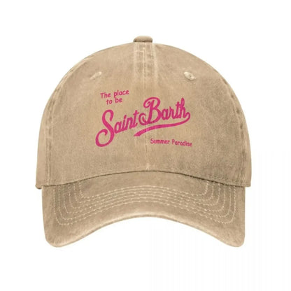 Fashion S-Saint B-Barth Baseball Caps Women Men Snapback Cap Female Male Visors Sun Hat Unisex Adjustable Cotton Trucker Hats