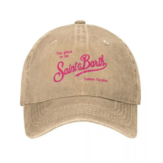 Fashion S-Saint B-Barth Baseball Caps Women Men Snapback Cap Female Male Visors Sun Hat Unisex Adjustable Cotton Trucker Hats