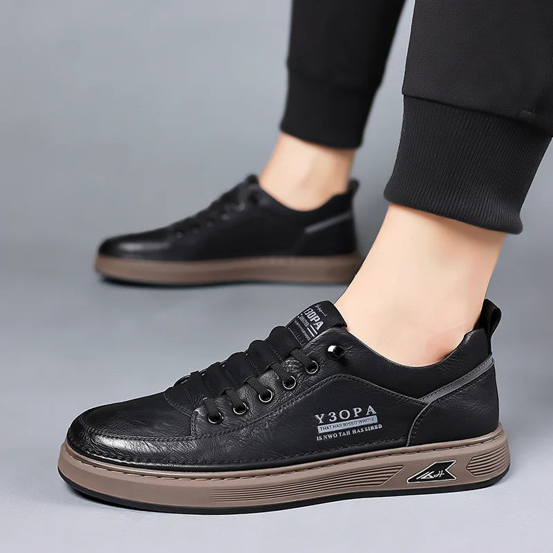 Zapato de manejo de la marca de la marca de lujo zapatos para hombres nuevos zapatos de moda de cuero livianos 2024 hombres clásicos zapatos casuales