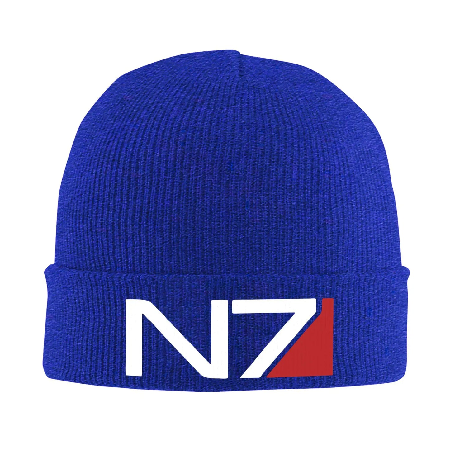 Mass Effect N7 Knit Hat Beanie Winter Hats Warm Acrylic Hip-Hop Caps for Men Women Gifts